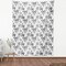 Ambesonne Black and White Fabric by the Yard, Vintage Floral Pattern Victorian Classic Royal Inspired New Modern Art, Decorative Fabric for Upholstery and Home Accents, 10 Yards, White and Black